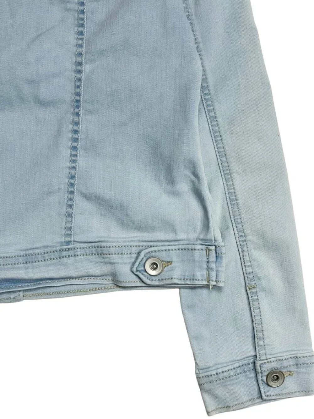 Girls Light Wash Stretch Denim Jean Jacket 10/12 The Children's Place